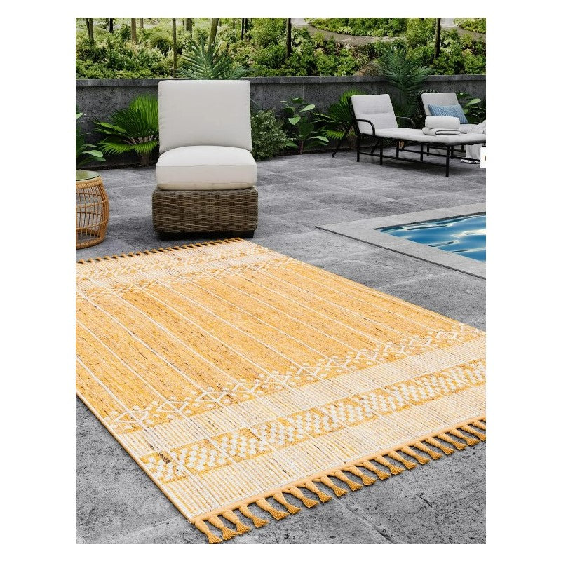 Eco Bohemian Outdoor Rectangle Rug in 7 Colors