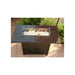 AZ Patio Heaters Rectangular Bar Height Granite Top Fire Pit with Wind Screen