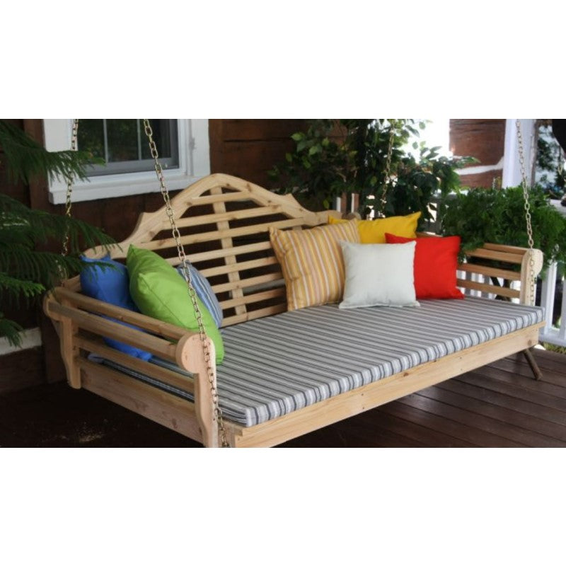 Regallion Marlboro Outdoor Cedar Swing Bed in 3 Sizes