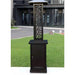 Wood Pellet Glass Tube Heater In Matte Black