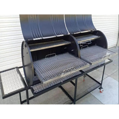Tailgait Double Barrell Barbeque Grill and Smoker