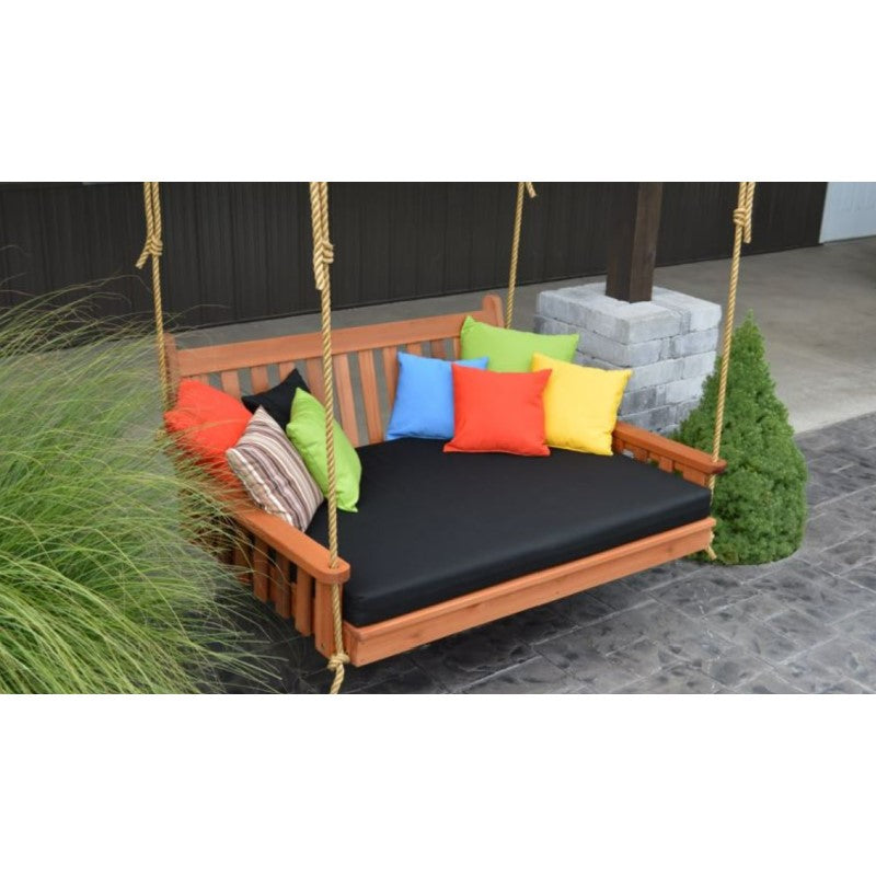 Regallion Outdoor Cedar Traditional Swing Bed in 3 Sizes